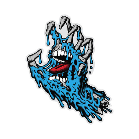 Santa Cruz - Melting Hand Sticker - Blue - Stoke Run LLC