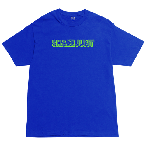 Shake Junt Stretch Drawing Tee Royal Blue