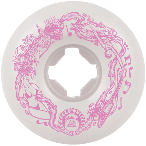 Slime Balls Hand Spray Vomit Mini White 56mm 97a Wheels - Stoke Run LLC