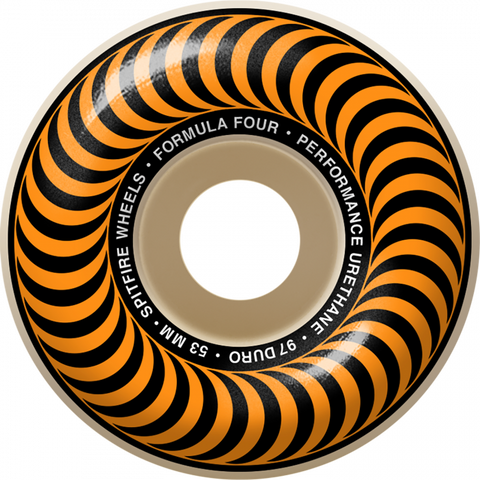 Spitfire Formula Four Wheels 97a CLASSIC 53mm NAT W/ORG - Stoke Run LLC