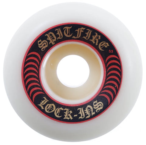 Spitfire F4 101DU LOCK-INS 55mm WHT W/RED - Stoke Run LLC