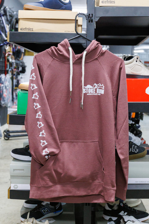 Stoke Run Lightweight Hoodie - Left Chest Decal
