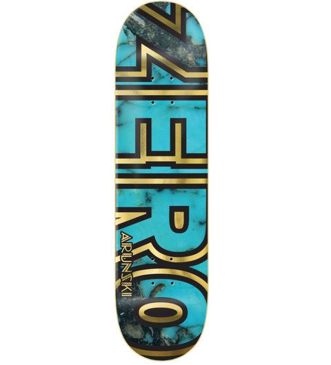 Zero Arunski Turquiose Bold Deck 8.25 - Stoke Run LLC